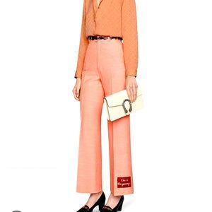 Gucci wide leg pink/salmon pants